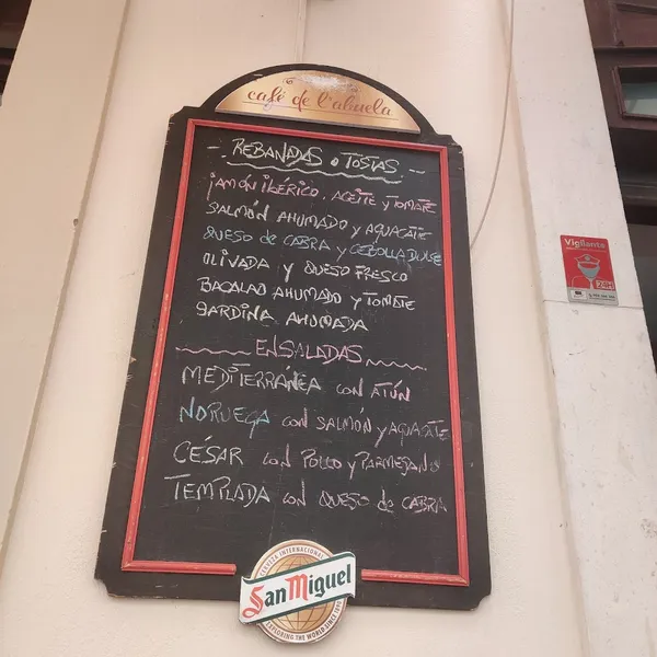 menu 1 of Café de L' abuela