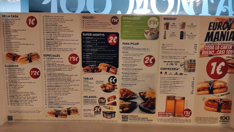 menu 0 of 100 Montaditos