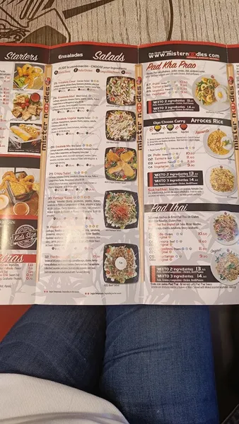 menu 2 of Mister Noodles Express