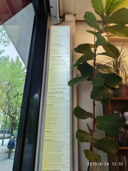 menu 1 of Cafetería Iturralde