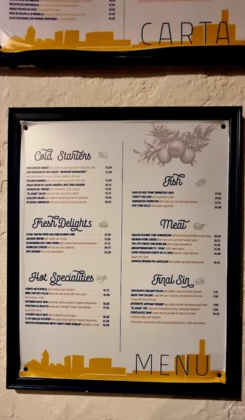 menu 2 of Restaurante Carmen El Agua
