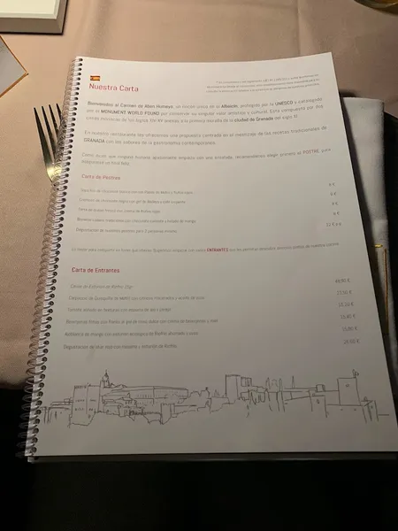 menu 1 of Restaurante Carmen De Aben Humeya