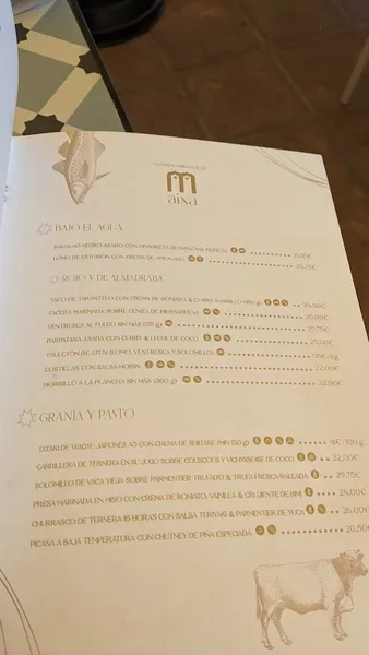 menu 0 of Carmen Mirador De Aixa