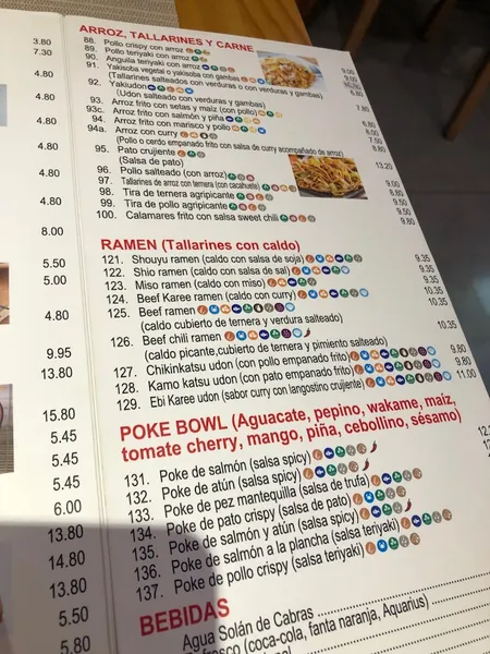 menu 0 of Mizi Sushi
