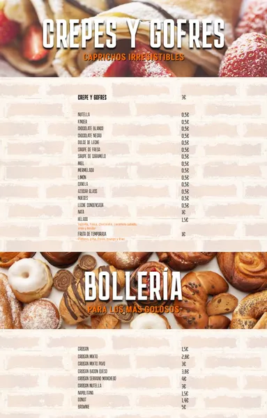 menu 0 of Cafeteria La Plaza