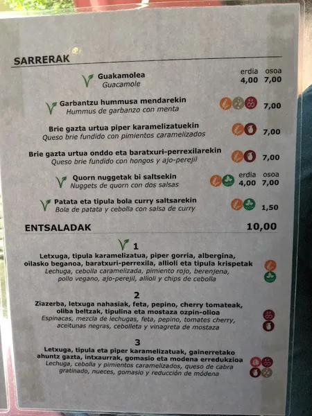 menu 1 of Garraxi Taberna