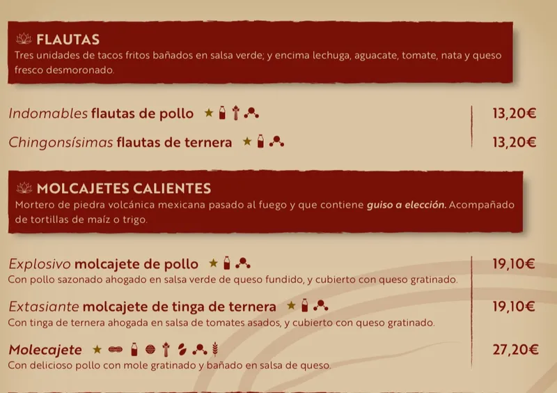 menu 1 of Tobalá Tacobar
