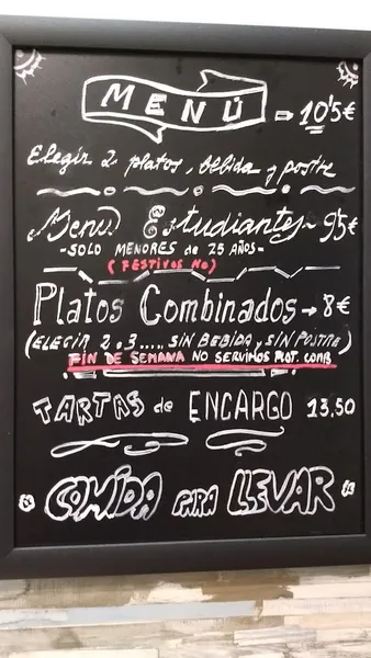menu 0 of La Olla Vegetal