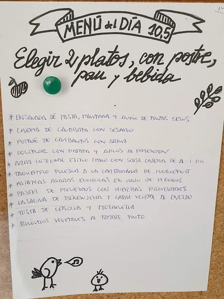 menu 2 of La Olla Vegetal