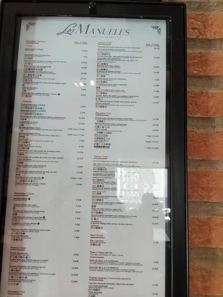 menu 0 of Los Manueles Monjas del Carmen | Tapas granadinas