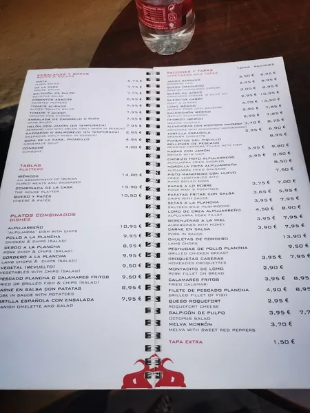 menu 0 of Minotauro Tapas