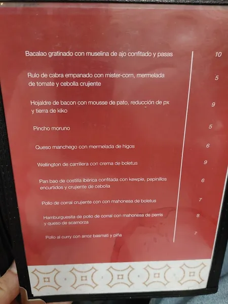 menu 1 of Casa Mol. Centro