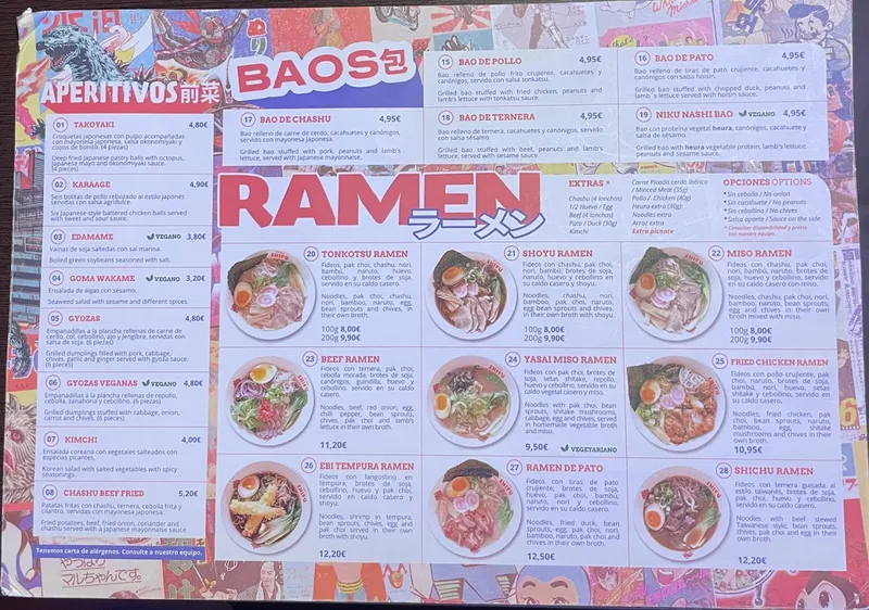 menu 0 of Ramen Shifu