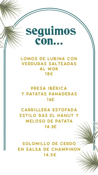 menu 0 of Restaurante Capilla 21