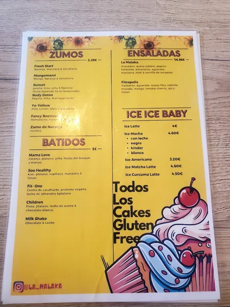 menu 0 of La Malaka Cafe