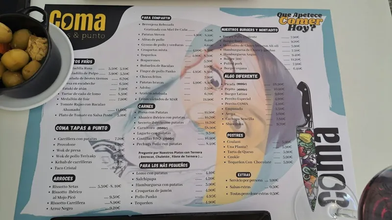 menu 0 of Coma Tapas & Punto