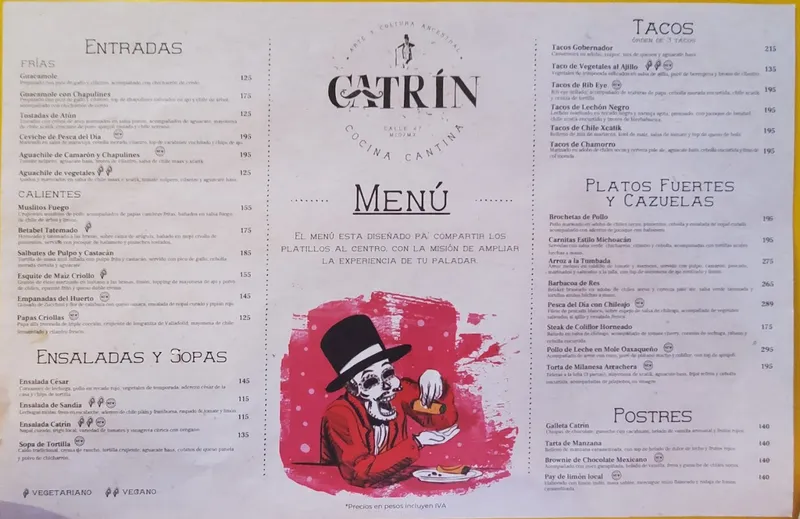 menu 0 of Catrín
