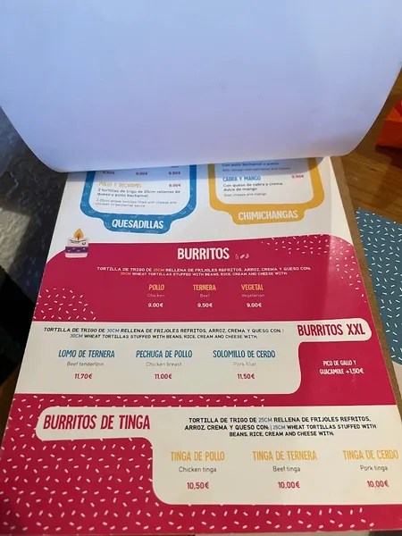 menu 0 of Restaurante El Nopal