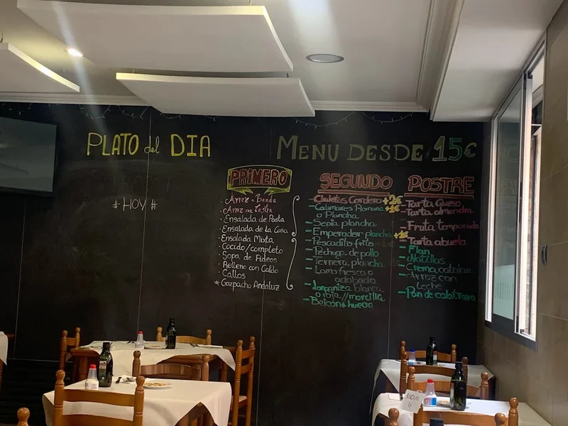 menu 0 of Bar Valverde Elche