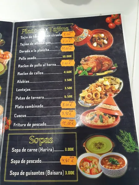 menu 0 of Estrella del norte (Halal 100%)