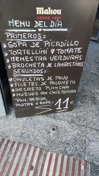 menu 0 of Bar restaurante El Rincón de Santi