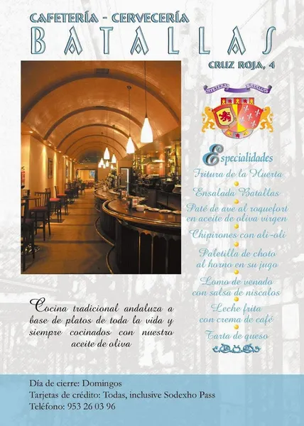 menu 0 of Cafeteria Restaurante Batallas