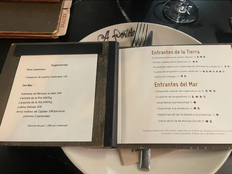 menu 0 of Restaurante Portela