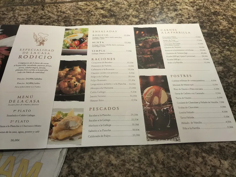 menu 0 of Parrillada Rodicio