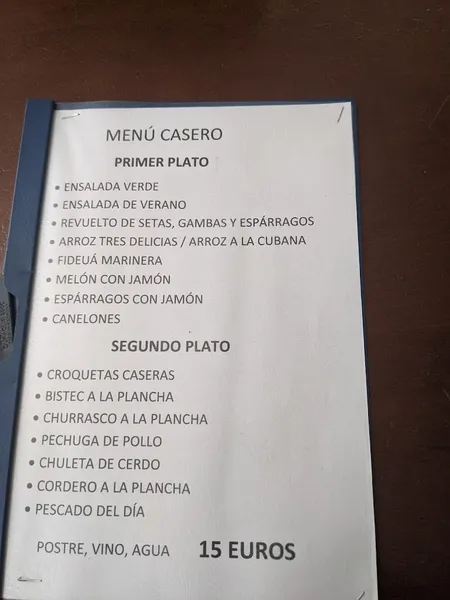 menu 0 of Bar Cafetería Transit Gran Prix