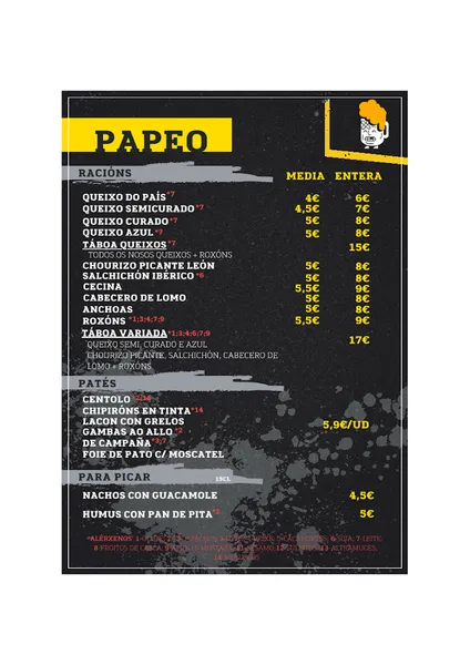 menu 0 of Cervexería Artesá Caneca Furada