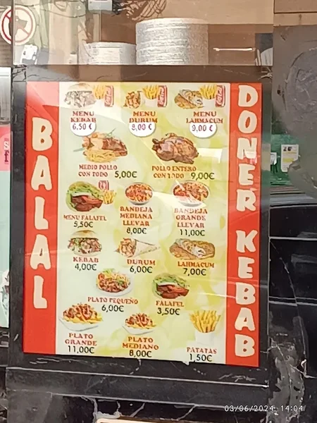 menu 0 of Balal Döner Kebab