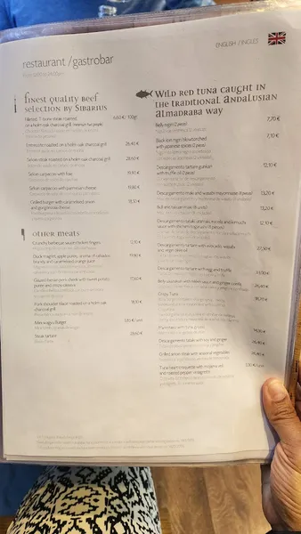 menu 0 of Restaurante Gastrobar SIBARIUS