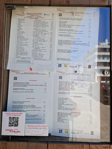menu 0 of Bodeguilla de Santa Marta