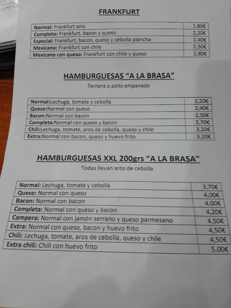 menu 0 of La Cocinica de Lenon