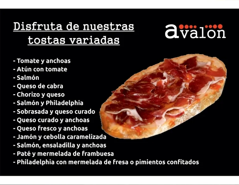 menu 0 of Avalon Cartagena