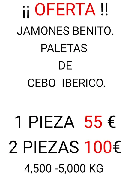 menu 2 of Mesón Casa Pablo