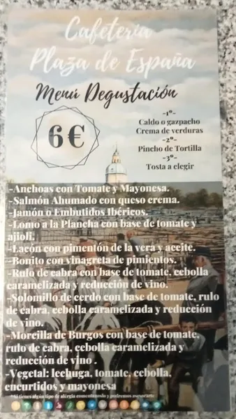 menu 0 of Cafetería Plaza de España