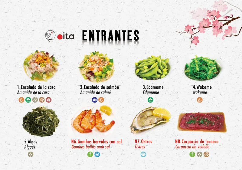 menu 0 of Oita Tarragona