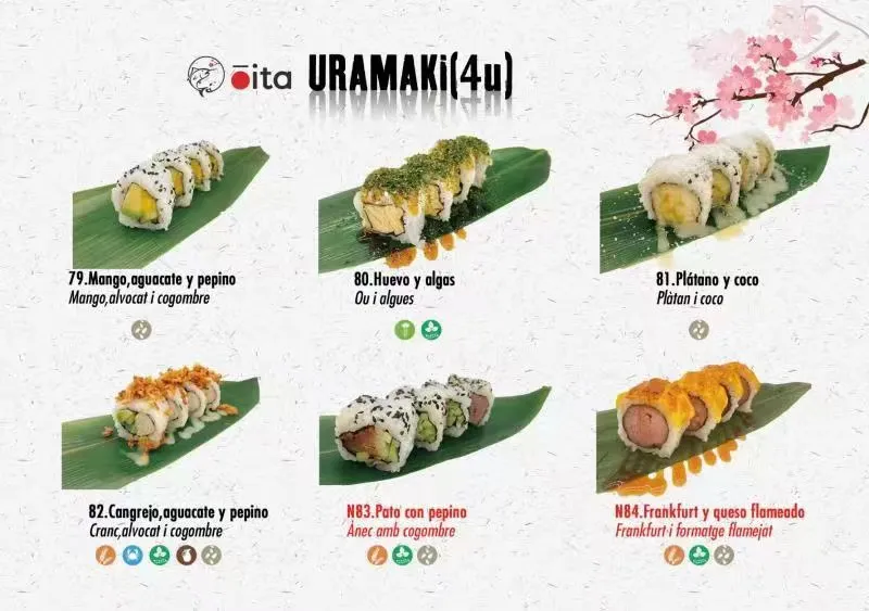 menu 1 of Oita Tarragona