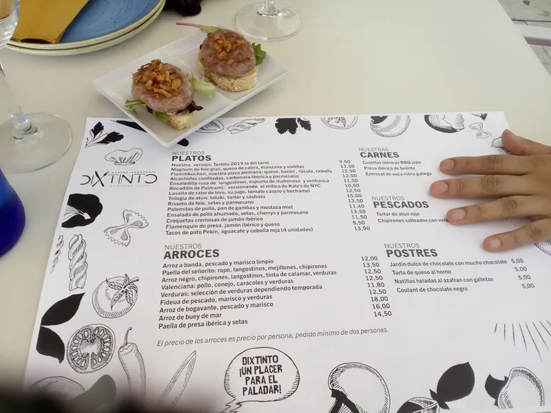 menu 0 of Restaurante Dixtinto