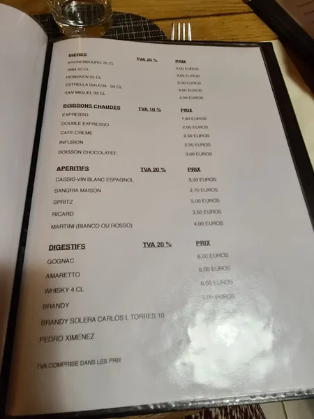 menu 0 of El Toro