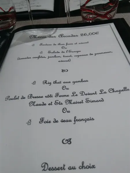 menu 2 of Auberge de l'Europe