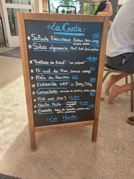 menu 0 of Les Mouettes