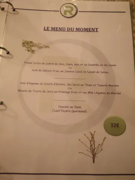 menu 2 of Le Repère