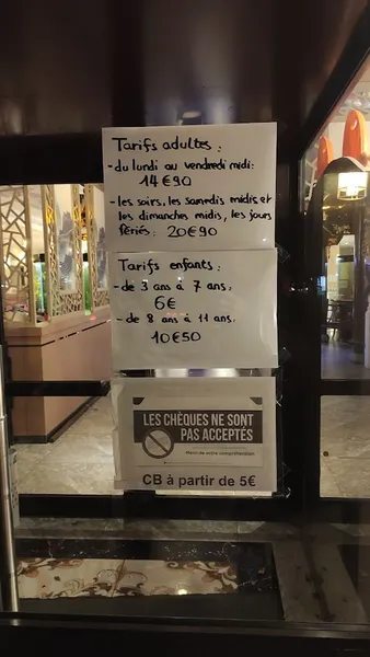 menu 2 of Restaurant chinois