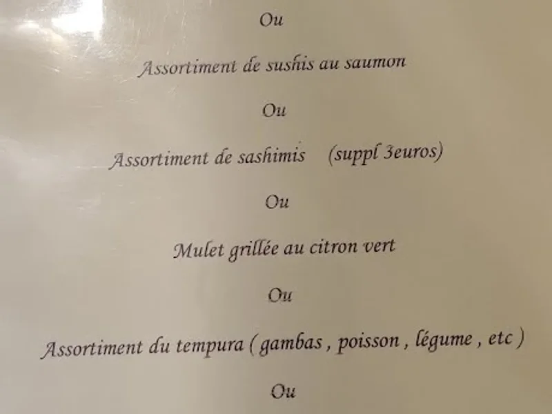 menu 2 of Masami