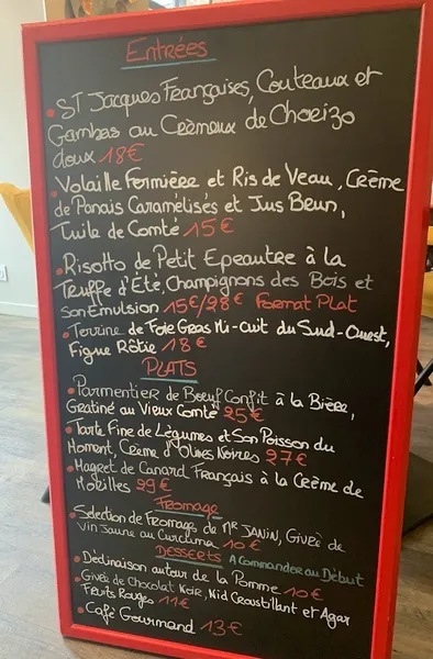 menu 0 of La Muse Bouche