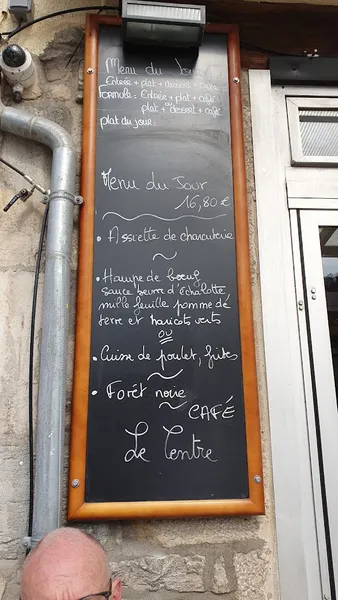 menu 2 of Cafe Du Centre