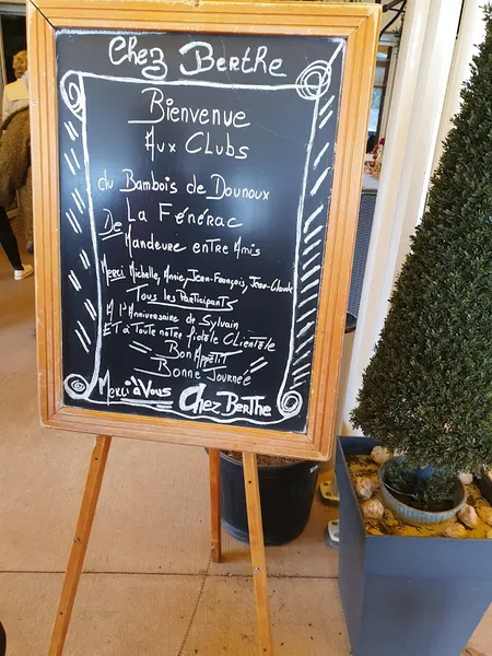 menu 0 of Chez Berthe