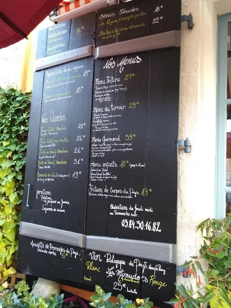 menu 1 of Restaurant L'Alambic